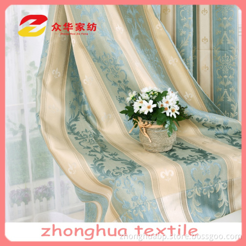 Polyester Fabric Cheap Jacquard Blackout Curtain Room